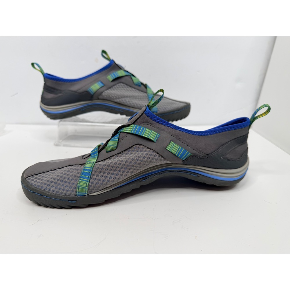 JBU Noah Mens 9 Water Shoes Gray Blue Slip On Outdoor Hiking Comfort